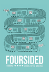 Foursided Train Postcard