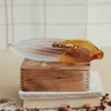 Amber Corn Shaped Dish