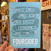 Foursided Train Postcard