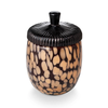 Midnight Pumpkin Glass Acorn Candle